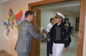 BARBAROS F-244 Gemisi Komutanlarndan Kaymakam a ziyaret