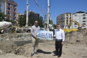 Selçuklu Mimarili yeni hizmet binası inşaatı başladı Selçuklu Mimarili yeni hizmet binası inşaatı başladı