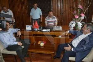 BAKAN ANLAYAN'DAN MUHTARLAR DERNE'NE HAYIRLI OLSUN ZYARET