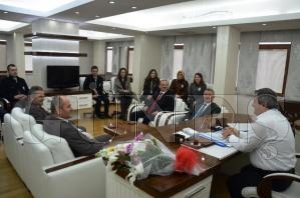 Fatsa Vergi Dairesinden Başkan Anlayana ziyaret Fatsa Vergi Dairesinden Başkan Anlayana ziyaret