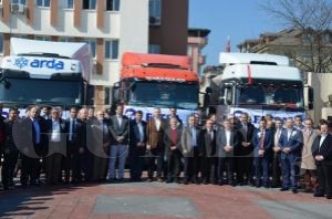 - FATSADAN BAYIR BUCAK TRKMENLERNE 3 TIR GIDA YARDIMI