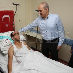NUMAN KURTULMUŞ YARALI ASKERLERİ ZİYARET ETTİ NUMAN KURTULMUŞ YARALI ASKERLERİ ZİYARET ETTİ