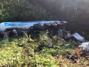 LPG ykl tanker uuruma yuvarland: 1 ar yaral
