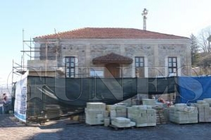 G�lba�� Camii�ne minare yap�l�yor