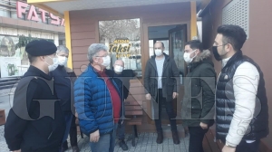 Sokağa çıkma kısıtlamasında denetleme yaptılar Sokağa çıkma kısıtlamasında denetleme yaptılar