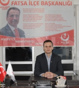 Büyük Birlik Partisi (BBP) Fatsa İlçe Başkan Ümit Demir “BEDENİ BİZİMLE RUHU BAŞKA YERDE OLANLAR BİZİMLE YÜRÜMESİNLER” Büyük Birlik Partisi (BBP) Fatsa İlçe Başkan Ümit Demir “BEDENİ BİZİMLE RUHU BAŞKA YERDE OLANLAR BİZİMLE YÜRÜMESİNLER”