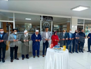 Halil Tatlıgül kütüphanesi dualarla açıldı Halil Tatlıgül kütüphanesi dualarla açıldı