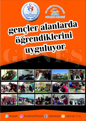 Fatsa Gençliği merkezinde eğitiliyor Fatsa Gençliği merkezinde eğitiliyor