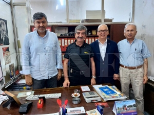 Şanser Şahin gazetemizi ziyaret etti Şanser Şahin gazetemizi ziyaret etti
