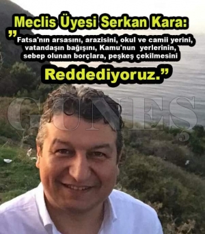 Fatsa belediyesi meclis üyesi Serkan Kara’dan şok açıklama Fatsa belediyesi meclis üyesi Serkan Kara’dan şok açıklama