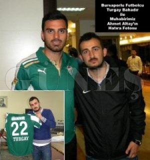 Bursasporlu Futbolcu Turgay Bahadr Forma Szn Tuttu