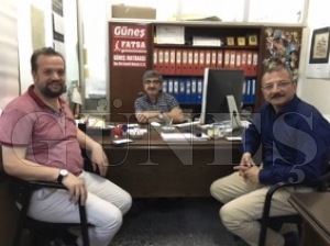 Arslan ve Erişen gazetemizi ziyaret etti Arslan ve Erişen gazetemizi ziyaret etti