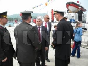 Protokol ve Halk TCGS 97 Sahil  Gvenlik Botunu Ziyaret etti