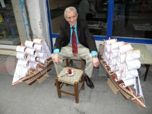 El emeği Maket Gemilere Yoğun İlgi El emeği Maket Gemilere Yoğun İlgi
