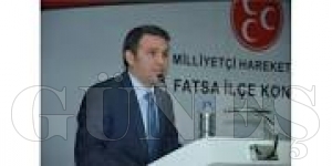 MHP Fatsa ile bakan  Hayati Ylmaz 