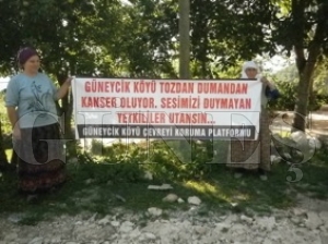 Güneycik Köylüleri Maden Ocağına Tepkili Güneycik Köylüleri Maden Ocağına Tepkili