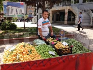 Erik ve yerli kiraz tezgâhlarda… Erik ve yerli kiraz tezgâhlarda…