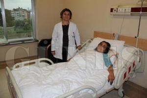 HASTADAN TOP B�Y�KL���NDE MYOM �IKTI