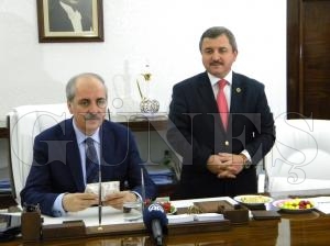AK Parti Genel Bakan Yardmcs Numan Kurtulmu Fatsa Belediyesini ziyaret etti