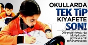 Öğrenci kıyafetleri gelecek yıl serbest Öğrenci kıyafetleri gelecek yıl serbest