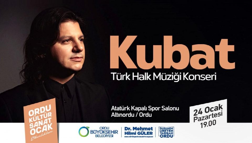 Türk Halk Müziğinin güçlü sesi Kubat, Ordulularla buluşuyor