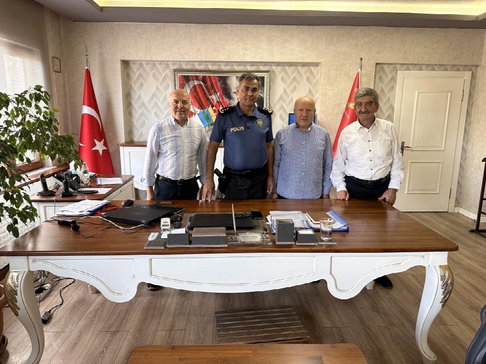 Fatsa' da yerel basından İlçe Emniyet Müdürü Ferda Yılmaz'a hayırlı olsun ziyareti