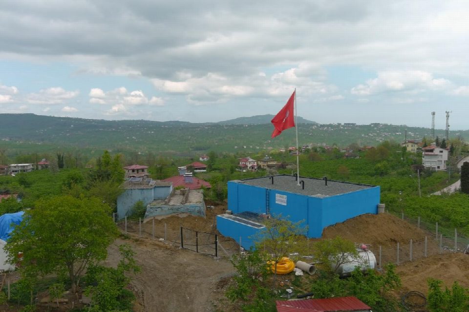 Altınordu kökenli mahallesinde dev içme suyu deposu