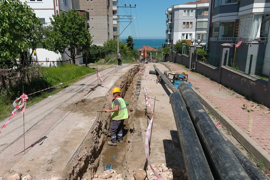 Yenilenen içme suyu hattı Evkaf mahallesi’nin uzun yıllar ihtiyacını karşılayacak