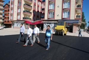 PAZARYERİ ASFALTLANIYOR