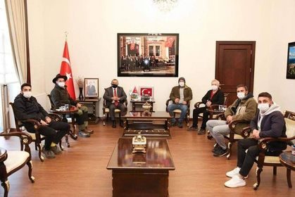 Reshad Strik çekim ekibi Vali Sonel’in konuğu oldu