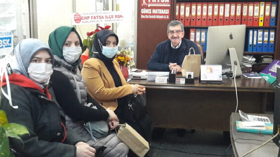 AK Parti İlçe Kadın Kolları gazetemizi ziyaret etti