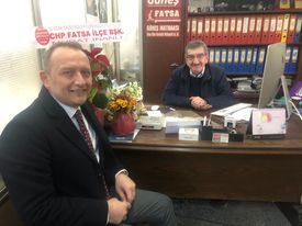 CHP Fatsa ilçe başkanı Murat İnanlı gazetemizi ziyaret etti