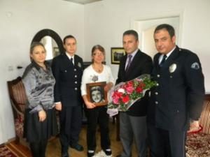İlçe Emniyet Müdürlüğü Şehit Polis Ailelerini Unutmadı