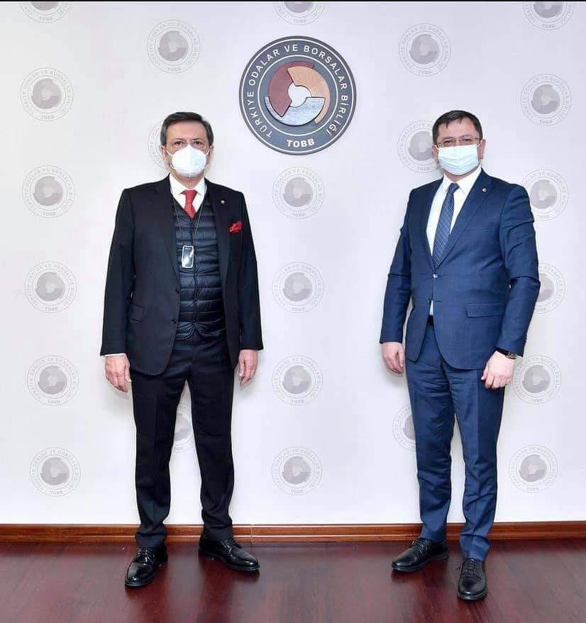 Başkan Karataş ve Hisarcıklıoğlu Ankara'da bir araya geldi