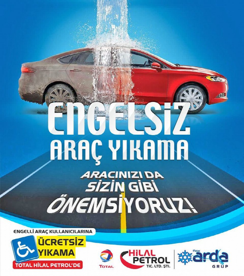 Engelliler araçlarını ücretsiz yıkatacak