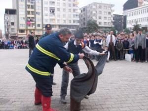 YANGIN TATBİKATLARI BAŞARILI GEÇTİ