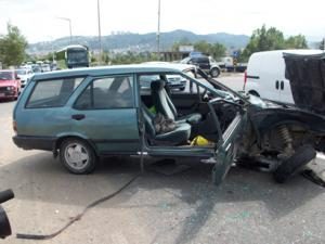 TRAFİK KAZASINDA 6 KİŞİ YARALIANDI