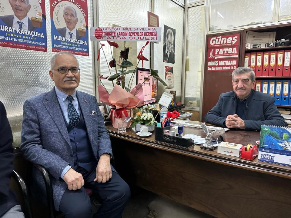 Fatsa eski Kaymakamı, Emekli Danıştay Üyesi Halil Yılmaz gazetemizi ziyaret etti