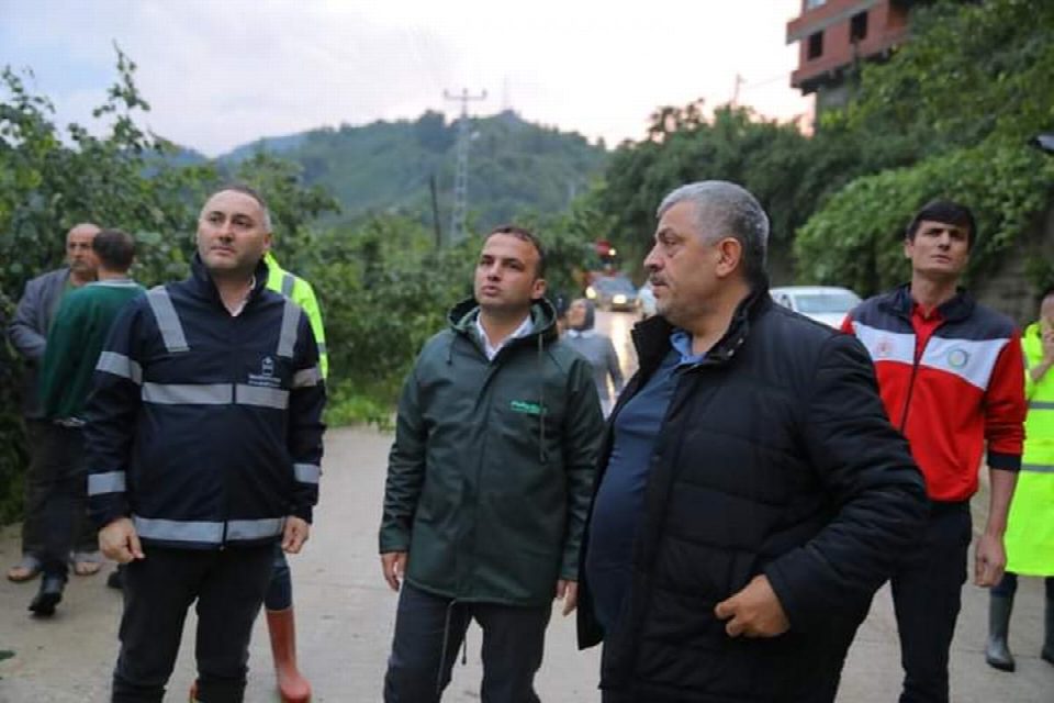 Büyükşehir Belediyesi, Fatsa belediyesi, Afad ve Oski yaşanan sel felaketi için el ele verdi
