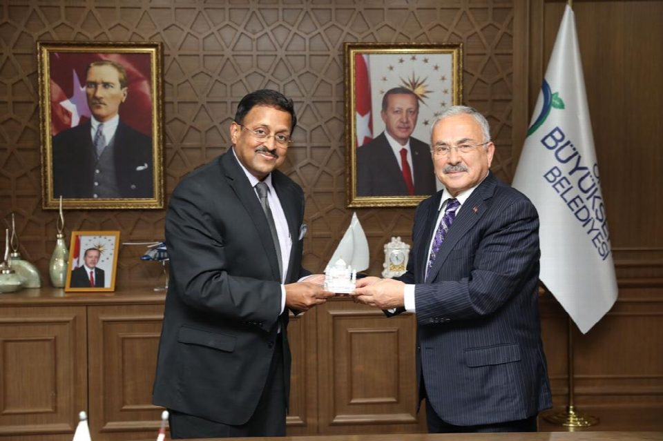 Hindistan Büyükelçisi Şanjay Panda’dan Başkan Güler’e ziyaret
