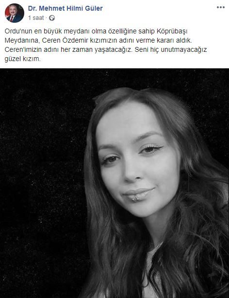 “SENİ HİÇ UNUTMAYACAĞIZ GÜZEL KIZIM”