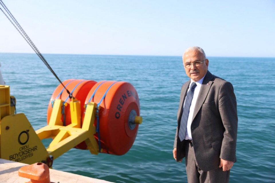 Ordu'da dalgalardan enerji üretiliyor