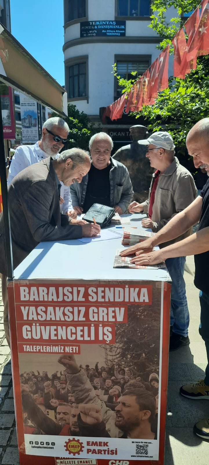 EMEP’ten “Barajsız sendika, yasaksız grev, güvenceli iş” kampanyası
