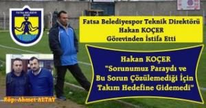 Fatsa Belediyespor Teknik direktörü Koçer: “Sorunumuz Paraydı ve Bu Sorun Çözülemediği İçin Takım Hedefine Gidemedi”