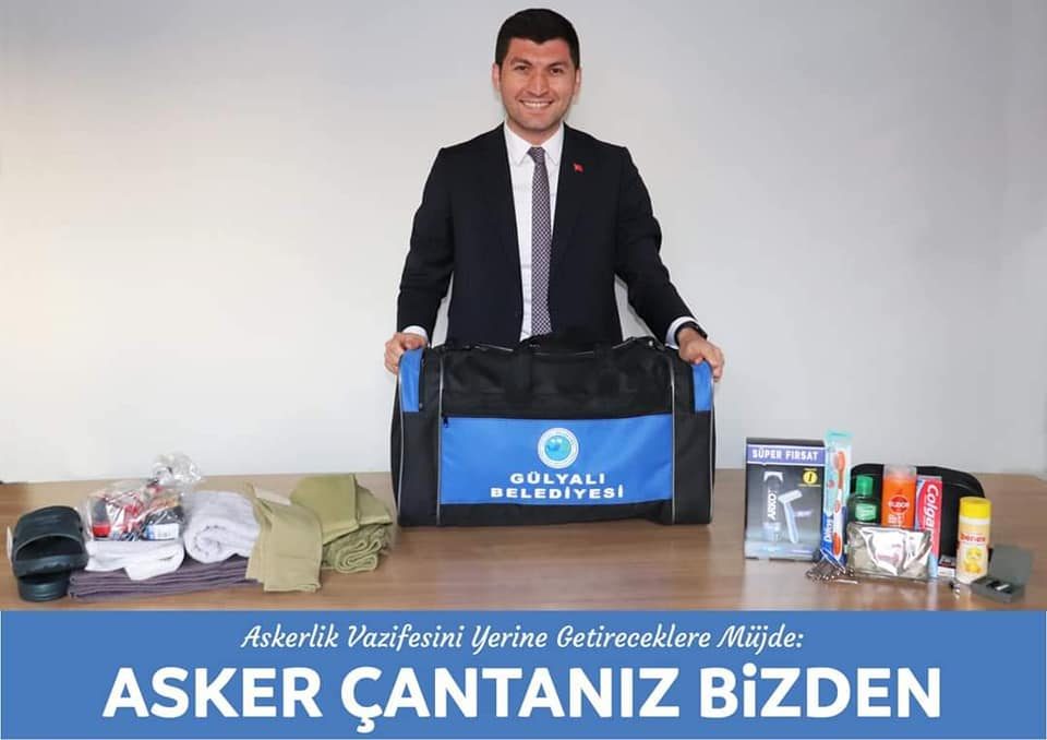 Askerlik Vazifesini Yerine Getireceklere Müjde: Asker çantası Gülyalı belediyesi’nden