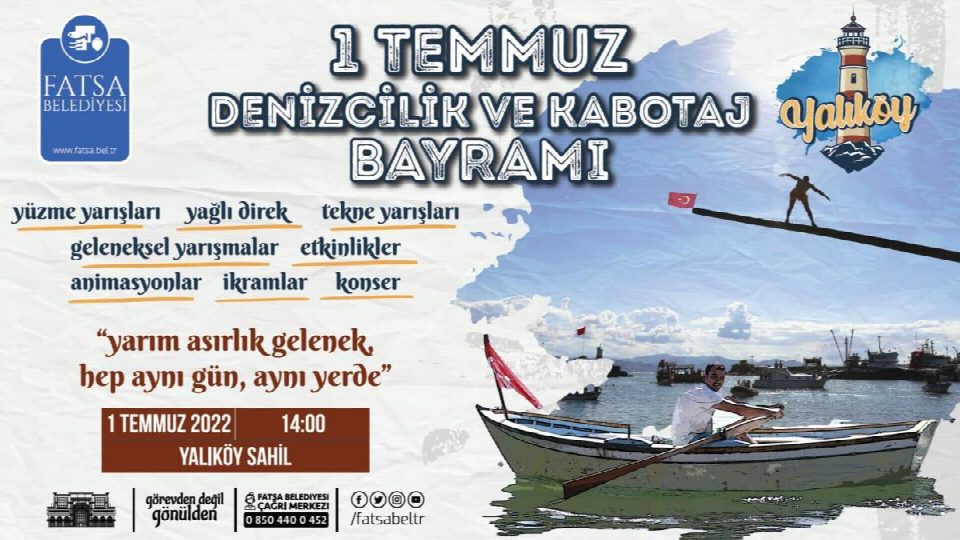 Yalıköy’de 1 temmuz denizcilik ve kabotaj bayramı heyecanı