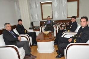 TCG KARADENİZ EREĞLİ P-214 KOMUTANLARINDAN BELEDİYE'YE NEZAKET ZİYARETİ