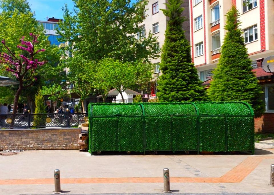 Çöp konteynerları estetik bir görünüme kavuşuyor