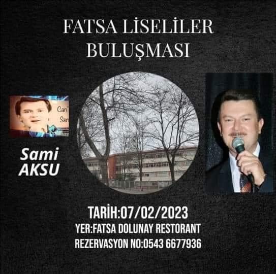 Fatsa liseliler 7 Şubat’ta Dolunay’da buluşuyor