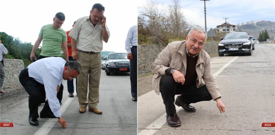 15 yıldır bozulmayan yol